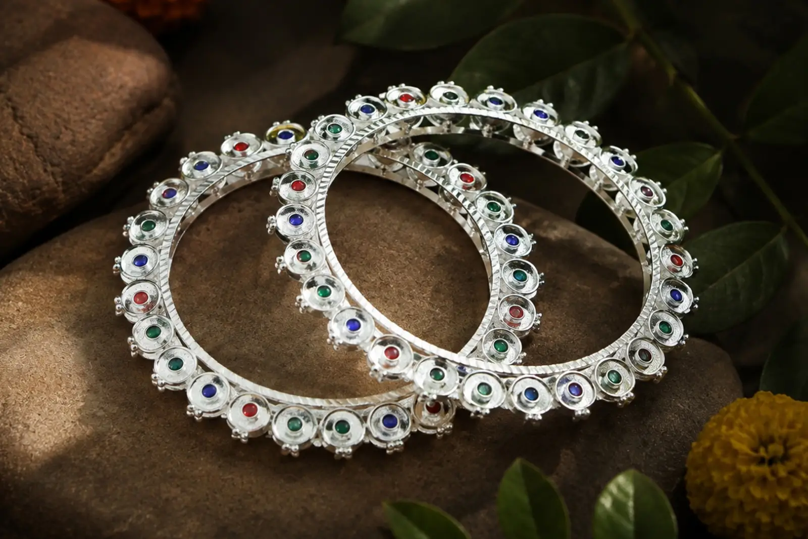 Silver Bangles